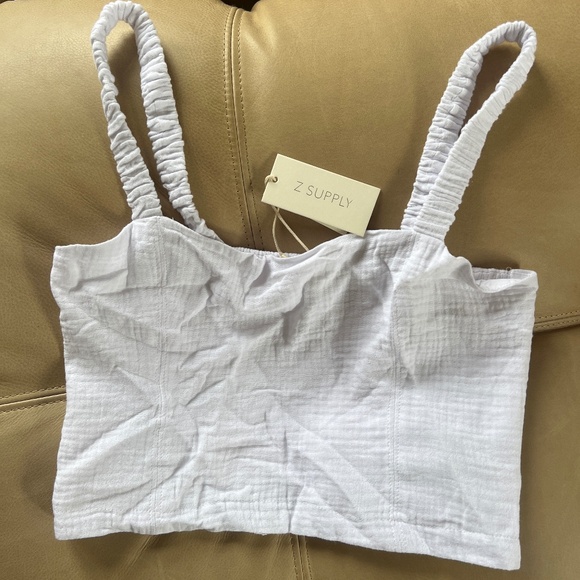 Z Supply Tops - Z Supply Bustier Crop Top